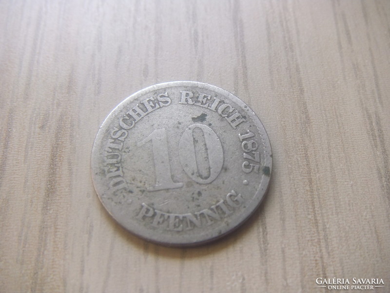 10   Pfennig   1875     Németország