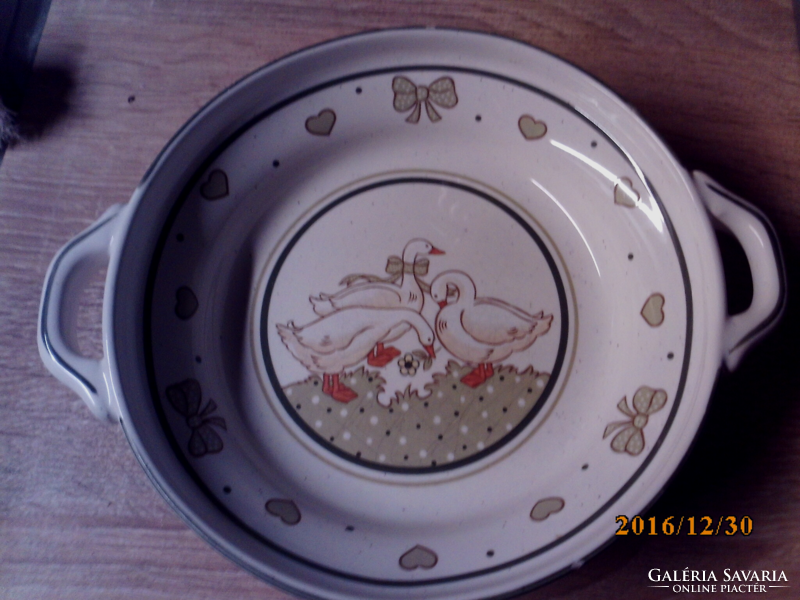 Pfalz ceramic bowl with goose pattern