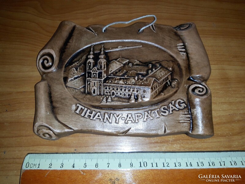 Tihany Abbey ceramic wall picture ornament plaque wall decoration