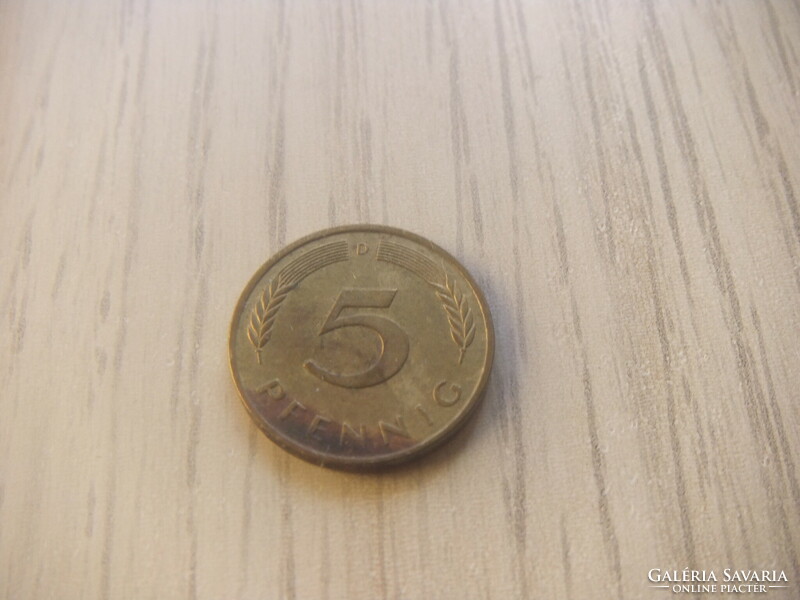 5 Pfennig 1991 ( d ) Germany