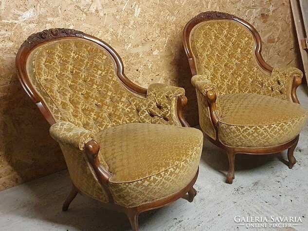 Gyönyörű Neo barokk fotelek párban