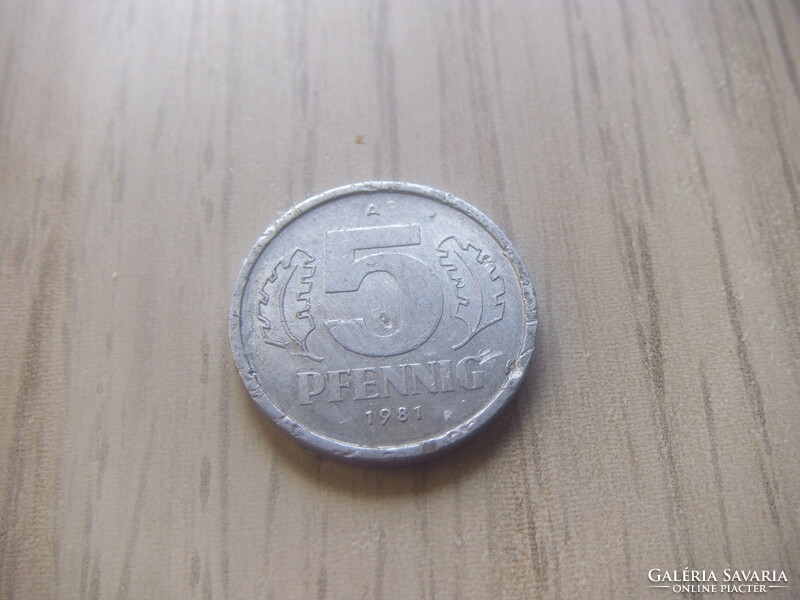 5   Pfennig   1981   (  A  )  Németország