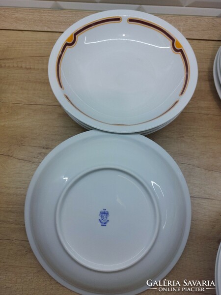 Alföldi porcelain art deco deep plates