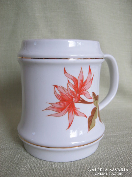 Hollóháza porcelain pitcher large mug