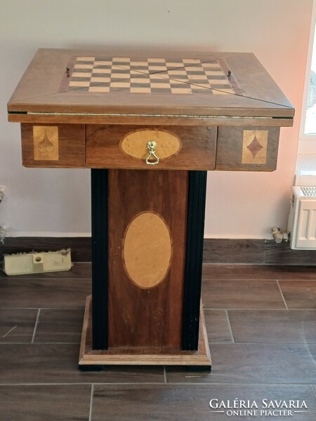 Chess and card table