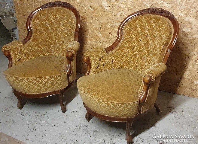 Gyönyörű Neo barokk fotelek párban