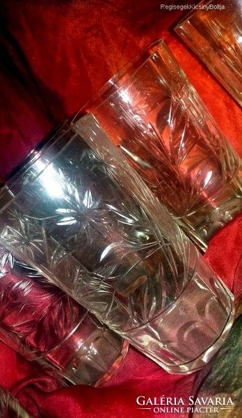 Peace thin cut glass water / lemonade glass set - 13.5cm - art&decoration