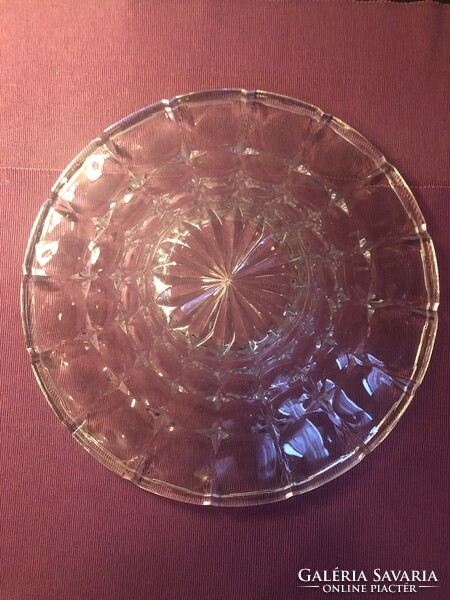 Large lead crystal fruit bowl