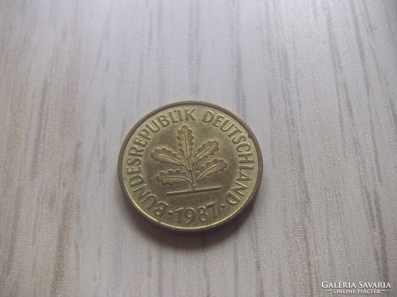 5 Pfennig 1987 ( f ) Germany