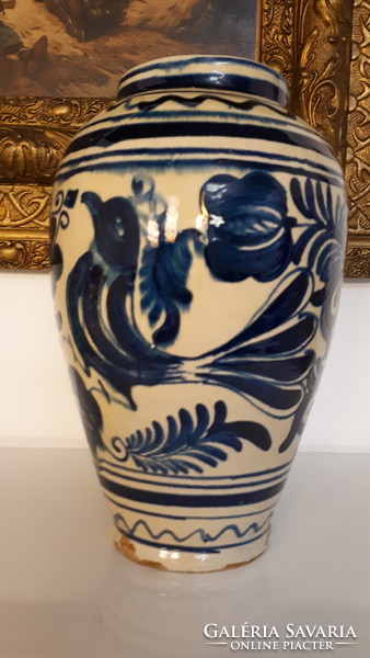 Large double bird Korund ceramic vase 25 cm