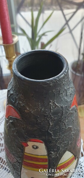 Spring ceramic vase for Easter (atmospheric)