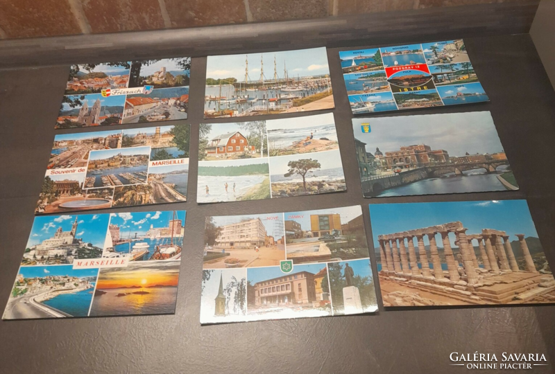 Európai képeslapok 9 db egyben