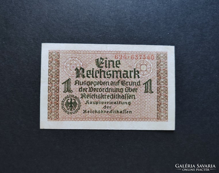 Ritka! Németország 1 Reichsmark / Márka 1940, VF+ (II.)