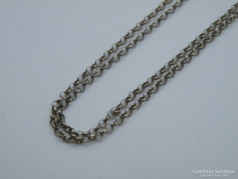 UK0118  Extra hosszú 60 cm retro ezüst nyaklánc nyaklánc 925