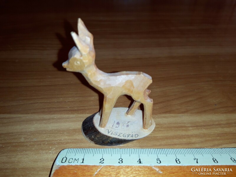 Visegrád hand-carved deer ornament deer figurine
