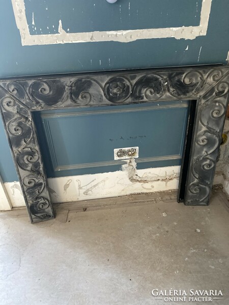 Forged cast cover for fireplace