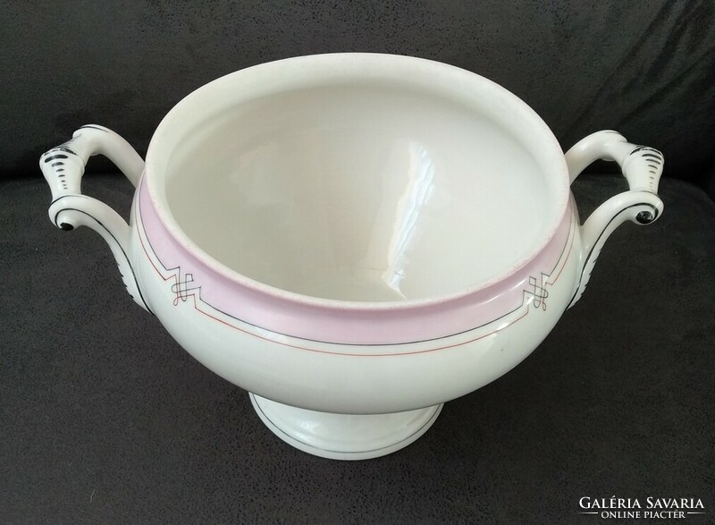 Antique porcelain soup bowl, more than 2.5 liters, very cozy