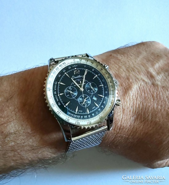 Breitling montbrillant professional replica men's watch in excellent condition!