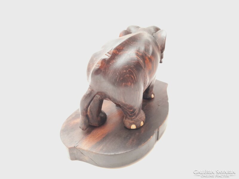 Wooden elephant, 15 cm