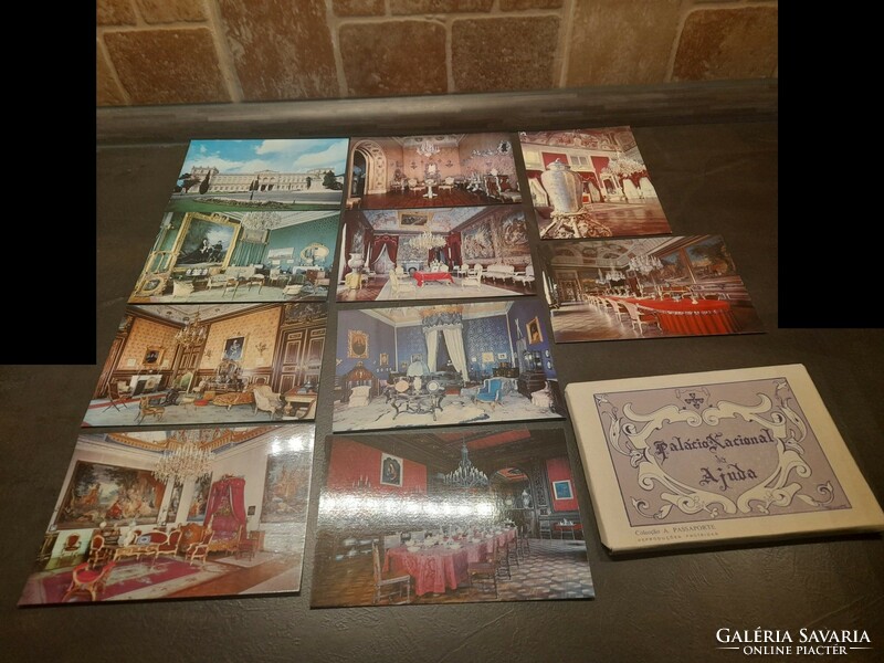 Postcard series Zurich, ajuda palace 18 pieces in one