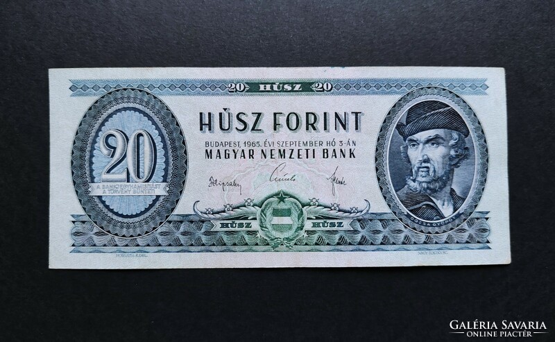 20 Forint 1965, VF+, + ajándék kulcstartó