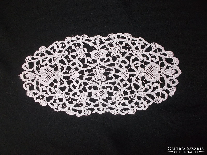 Beautiful Brussels lace tablecloth. 26X13 cm