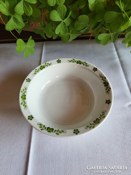 Alföldi porcelain_green Hungarian compote/salad bowl