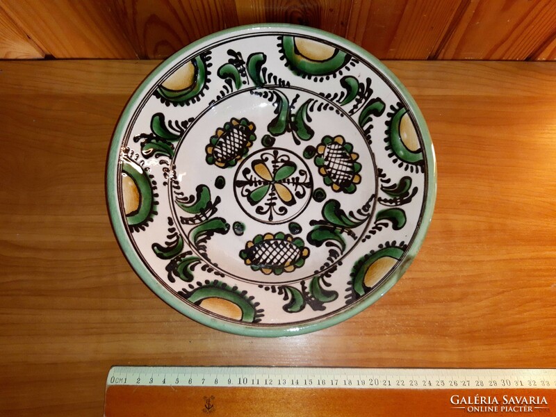 Wall ceramic decorative plate folk painted retro bowl decorative plate bowl