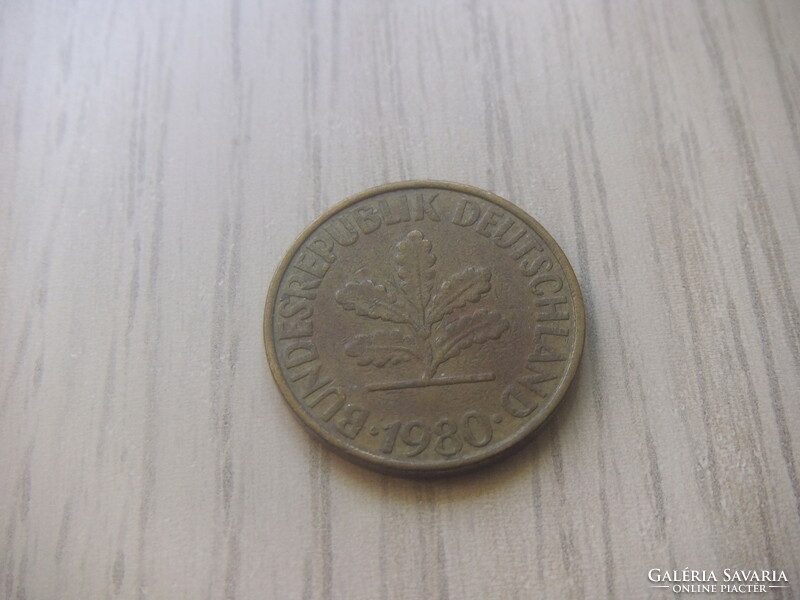 10 Pfennig 1980 ( d ) Germany