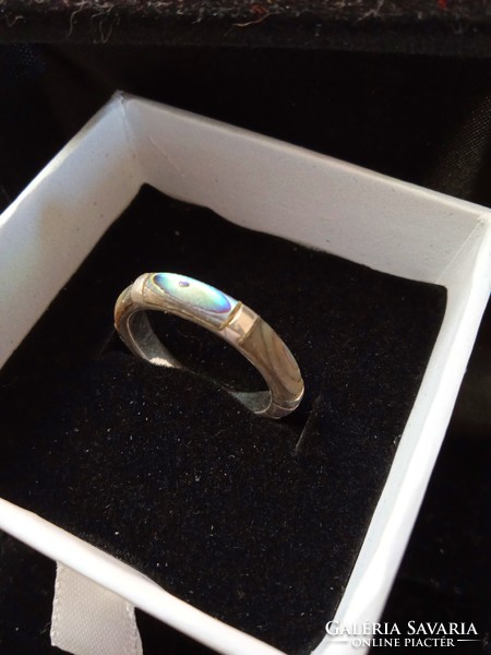 Kagylóberakásos ezüst gyűrű