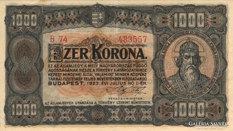 1000 Crown 1923 without printing press 2.