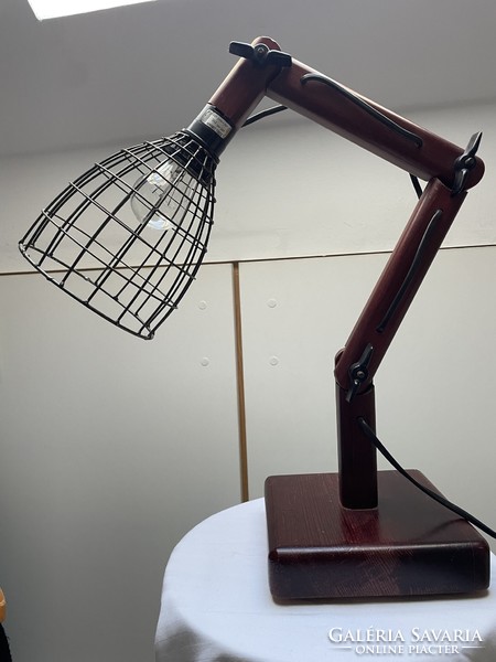 Zicoli Limbach jelzett industrial csuklós  lámpa a 70 es évekből