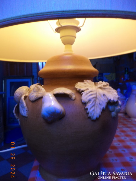 Huge, Provencal-style ceramic lamp!