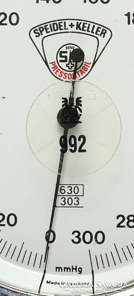 1Q606 Régi pumpás Speidel & Keller tenziométer vérnyomásmérő fonendoszkóppal