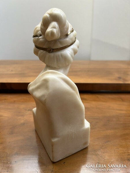 Junesse (youth) - marked alabaster female bust