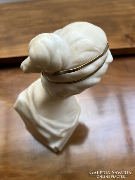 Junesse (youth) - marked alabaster female bust