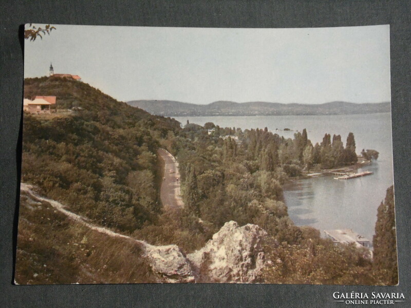 Képeslap, Balaton Tihany látkép részlet