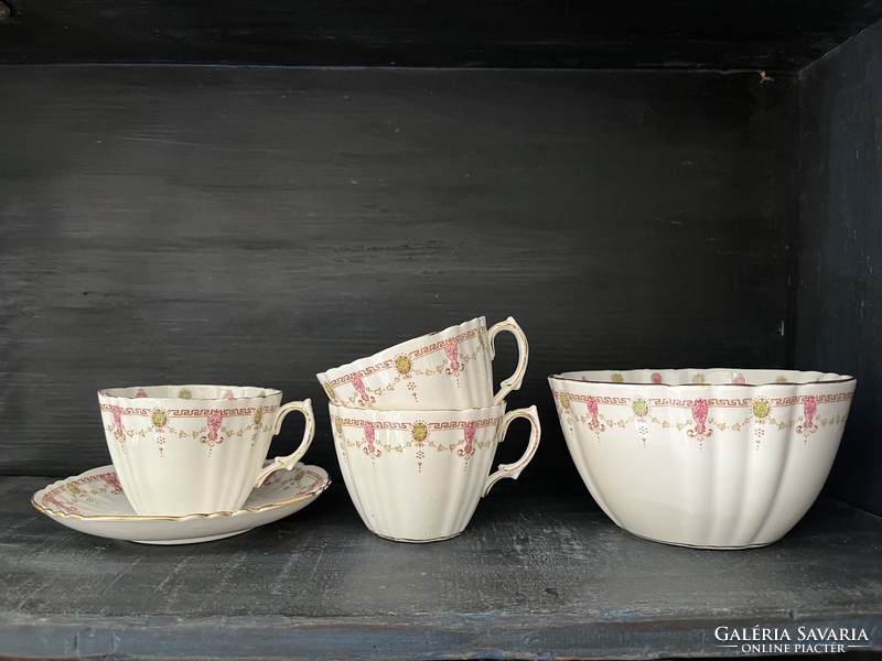 Royal Albert Crown porcelán teás/kávés csésze és kínáló