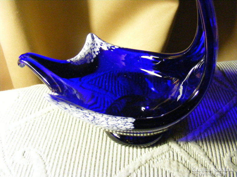 Murano blue swan offering