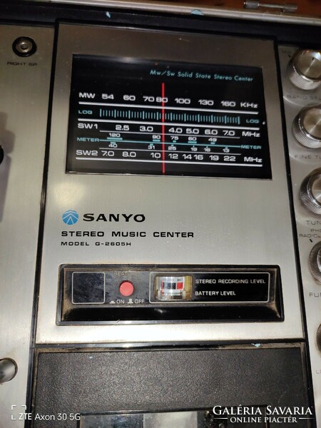 Sanyo G-2605h retró,vintage music center /foglalkozós/