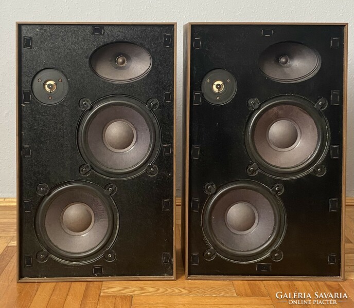 2 Pcs orion hs - 400, 3-way 4-speaker, wooden box sound wall retro speaker
