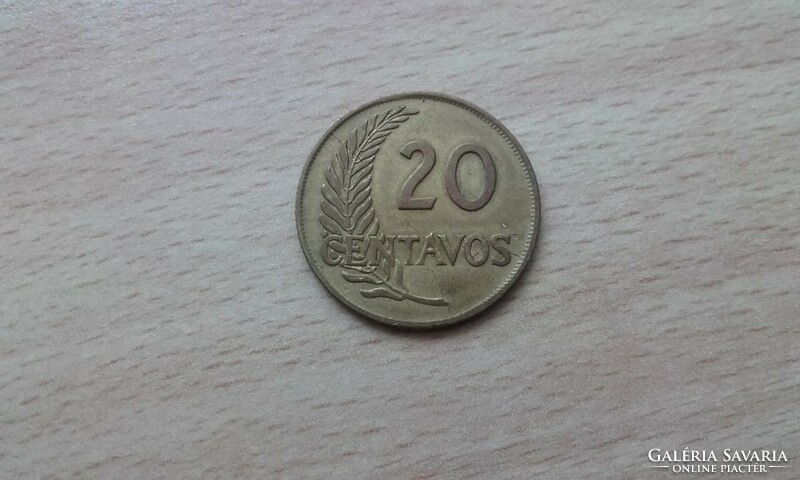 Peru 20 Centavos 1962