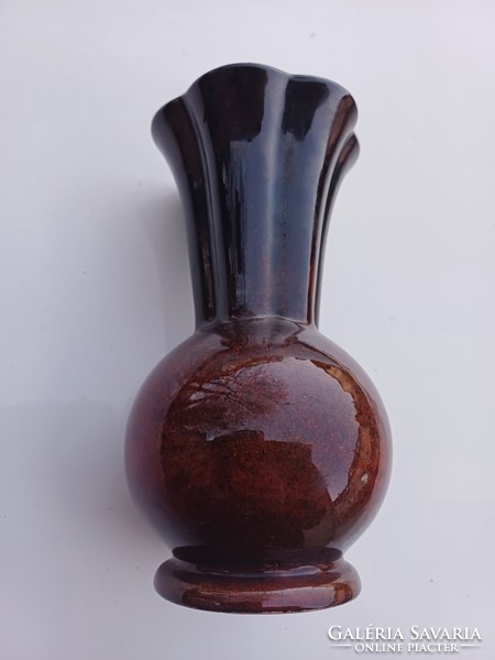Old rare form granite art deco vase