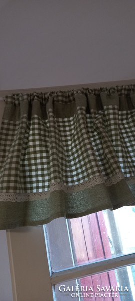 Checkered curtains - folk style -