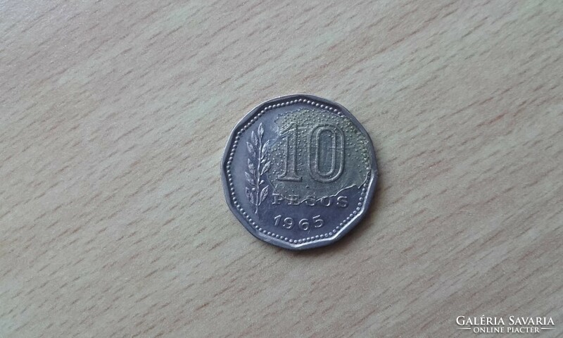 Argentina 10 Pesos 1965