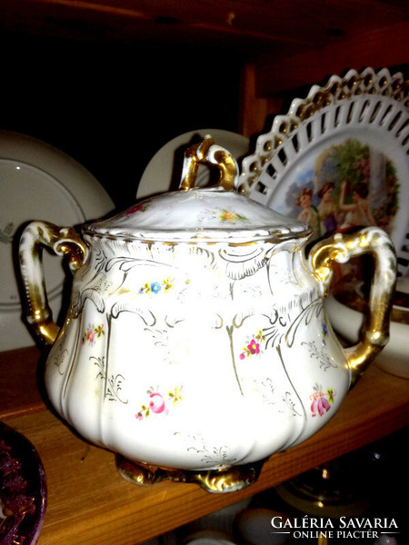 Antique pfeiffer&löwenstein giant Art Nouveau bonbonier sugar bowl - art&decoration