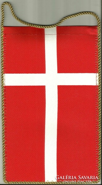 Table flag = Denmark (textile, 14.5 x 23.5 cm, double-sided)