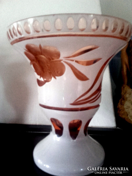 Mid-century two-layer wide rare vase - art&decoration