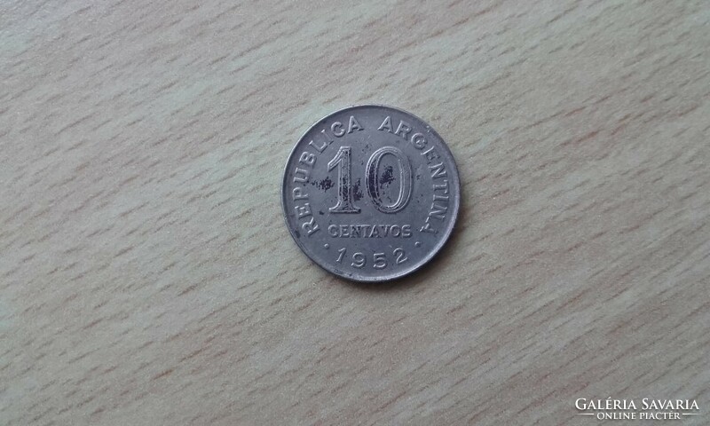 Argentina 10 Centavos 1952