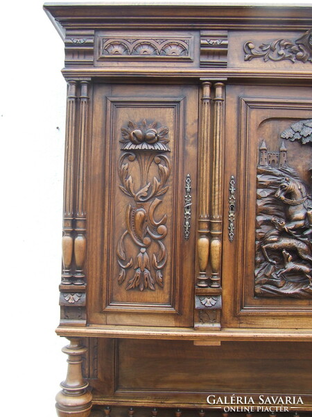 Renaissance carved sideboard